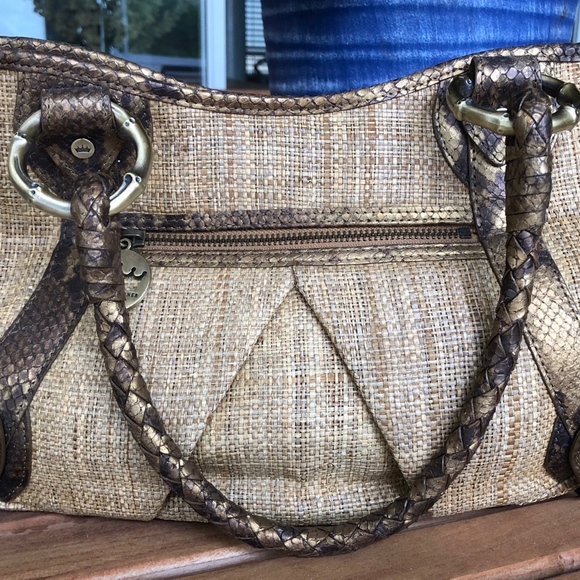 Elaine Turner Preowned "straw" handbag - Picture 2 of 8